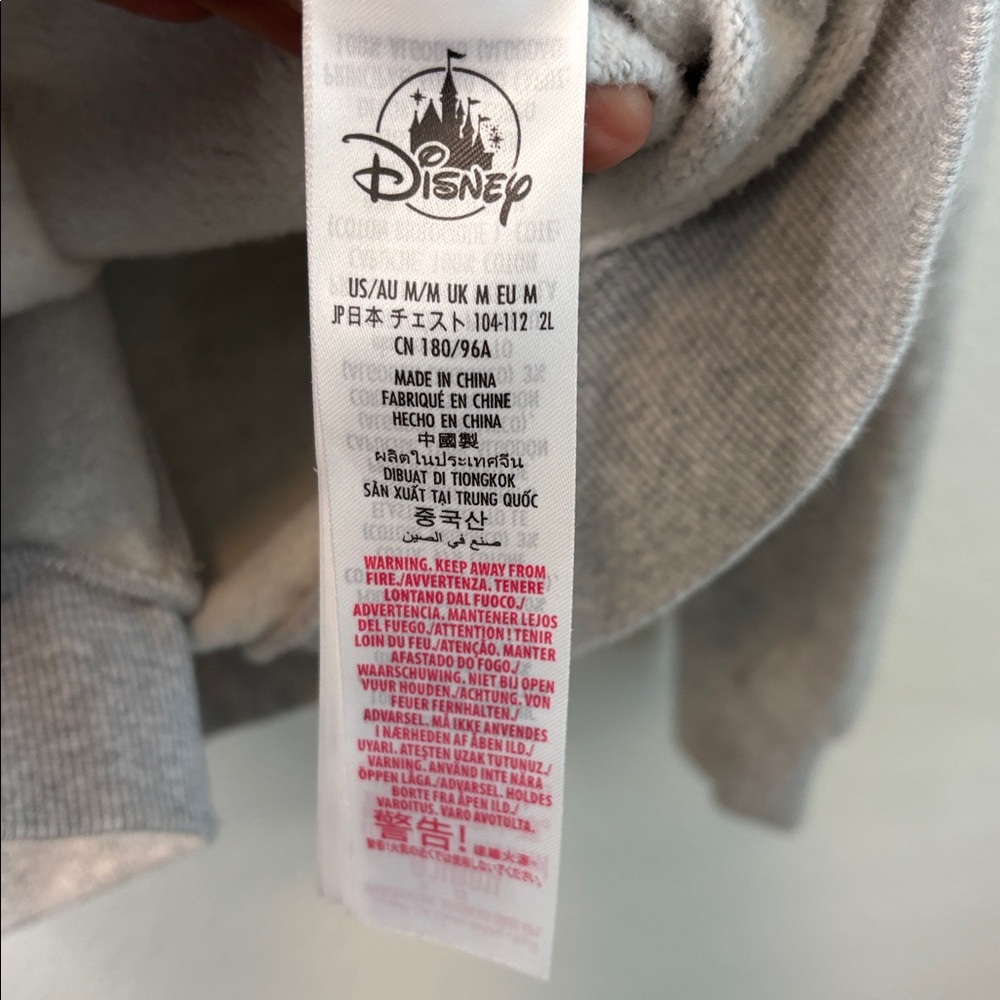 Disneyland Icons Pullover Grey Men's Hoodie M - Picture 7 of 12